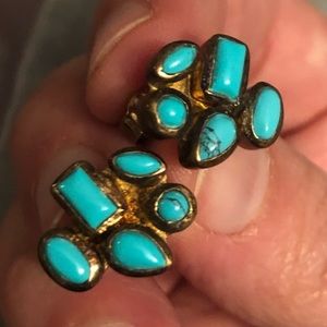 Melinda Maria Turquoise Studs
